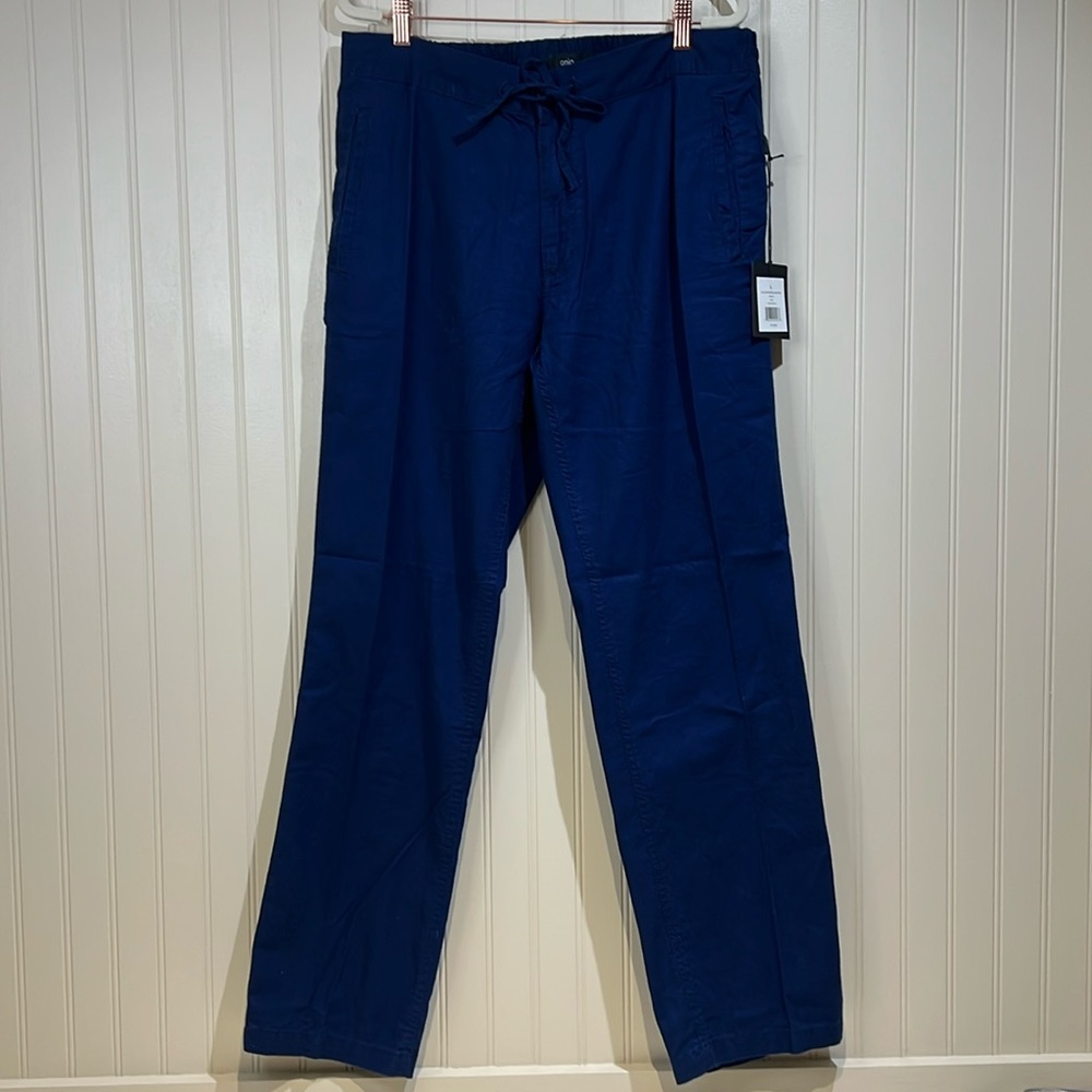 NWT Onia Collin Men’s drawstring linen pant Size Large
